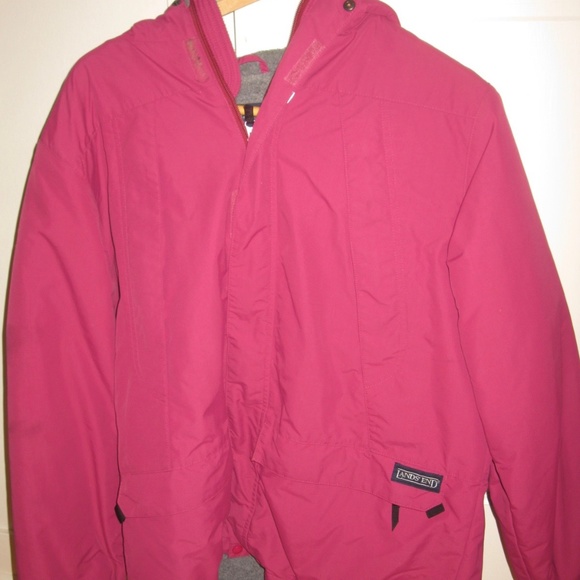 Lands' End Girls Magenta Winter Jacket - Picture 1 of 5